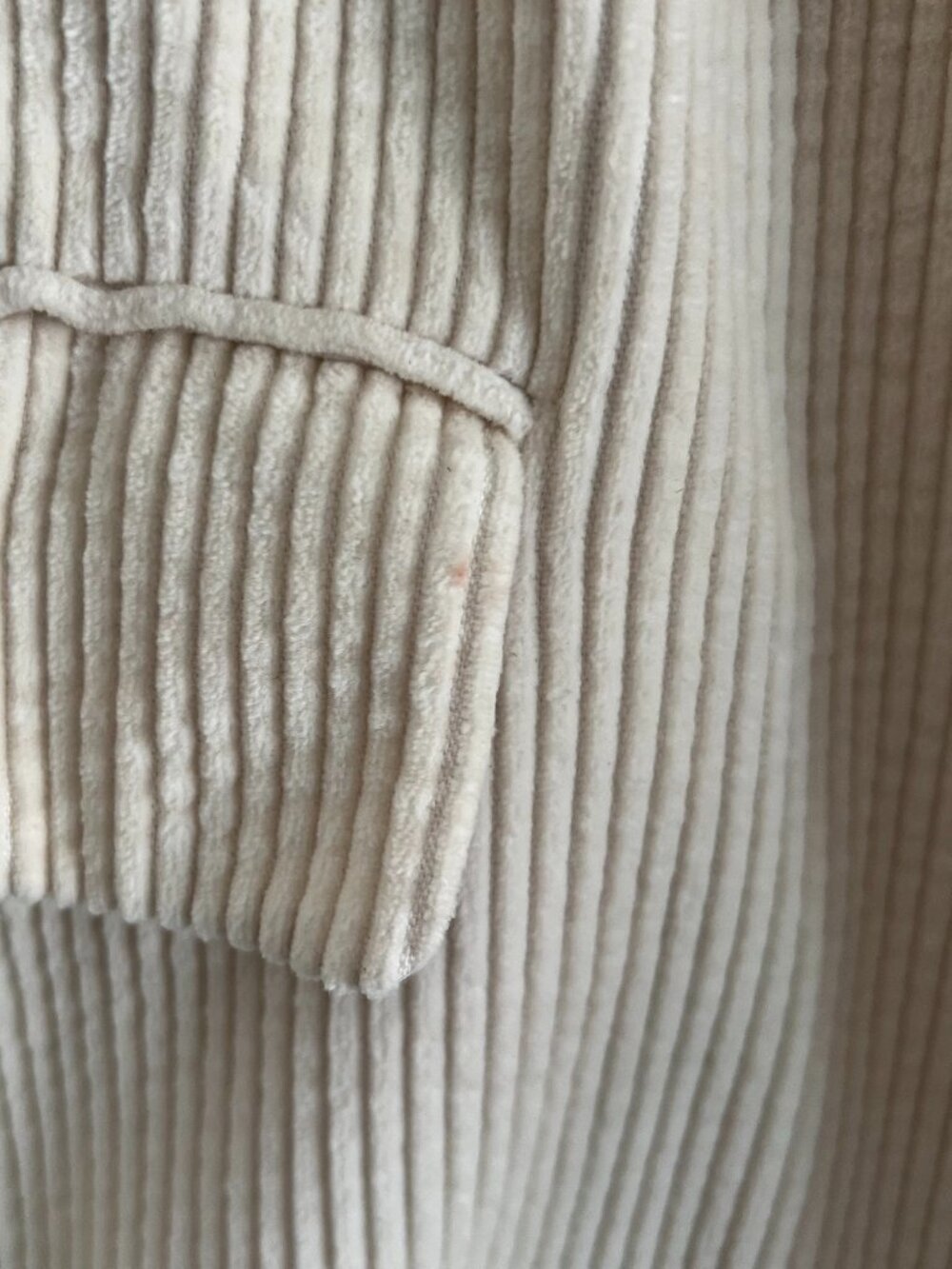 Stylenanda Cream Corduroy Blazer Jacket - Picture 2 of 3